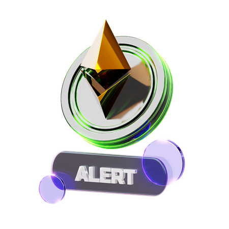 Crypto Alert  3D Icon