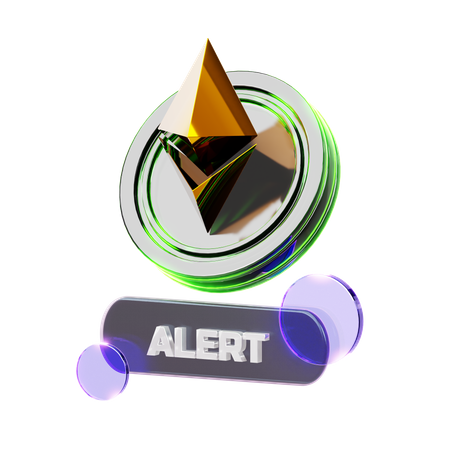 Crypto Alert  3D Icon
