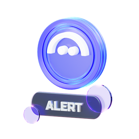 Crypto Alert  3D Icon