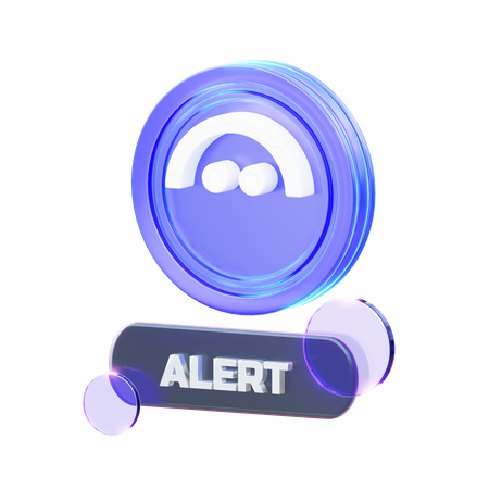Alerte crypto  3D Icon