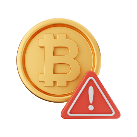 Alerte crypto  3D Icon