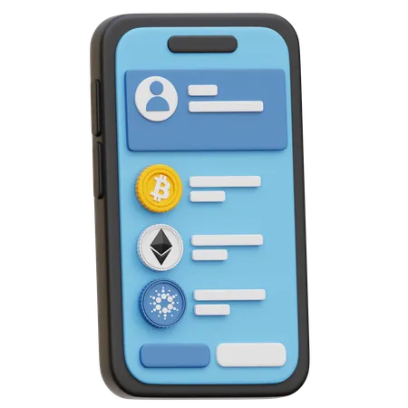 Crypto App  3D Icon