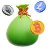 crypto bag emoji 3d