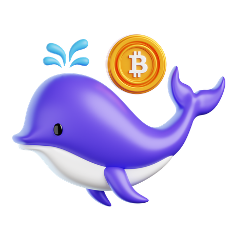 Crypto-baleine  3D Icon