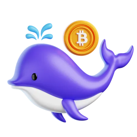 Crypto-baleine  3D Icon