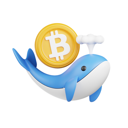 Crypto-baleine  3D Icon