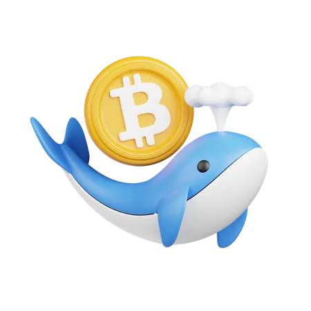 Crypto-baleine  3D Icon