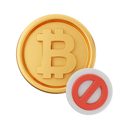 Crypto Ban  3D Icon