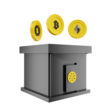 Banque crypto  3D Icon