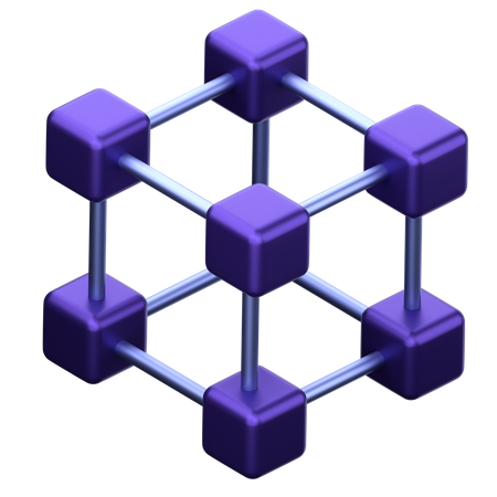 Crypto Blockchain  3D Icon