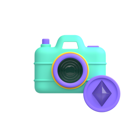 Crypto Camera  3D Illustration