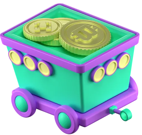 Crypto Cart  3D Icon