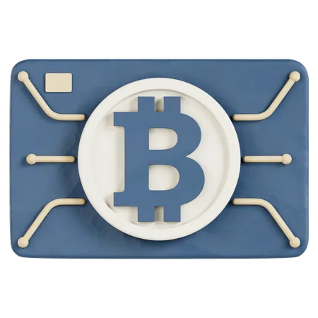 Carte de crédit crypto  3D Icon