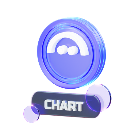 Graphique cryptographique  3D Icon