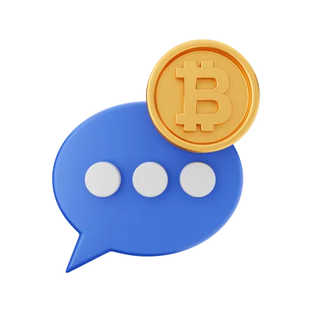 Crypto Chat  3D Icon