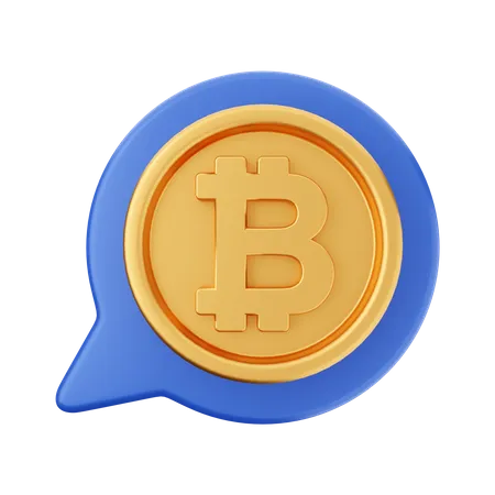 Crypto Chatting  3D Icon