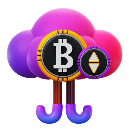 Crypto Cloud  3D Icon