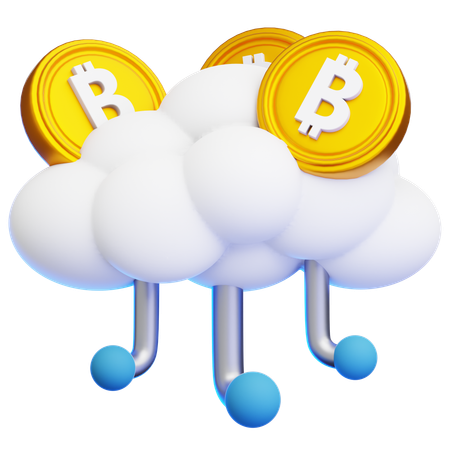 Crypto Cloud  3D Icon