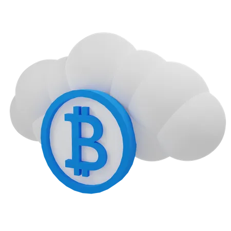 Crypto cloud  3D Illustration