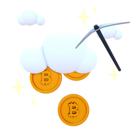 Crypto Cloud  3D Icon