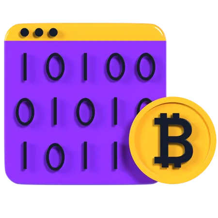 Crypto Code  3D Illustration