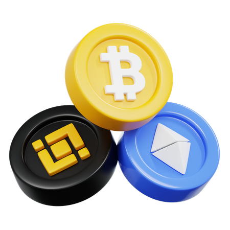 Crypto Coin  3D Icon