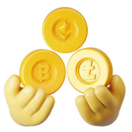 Crypto Coin  3D Icon