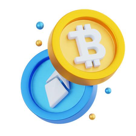 Crypto Coin  3D Icon