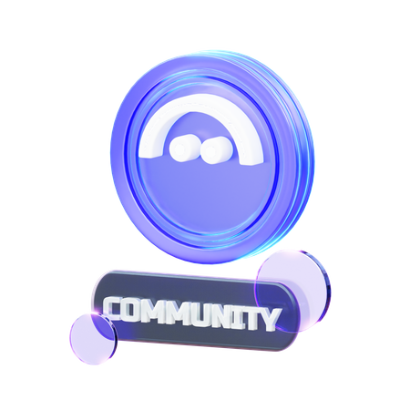 Communauté crypto  3D Icon