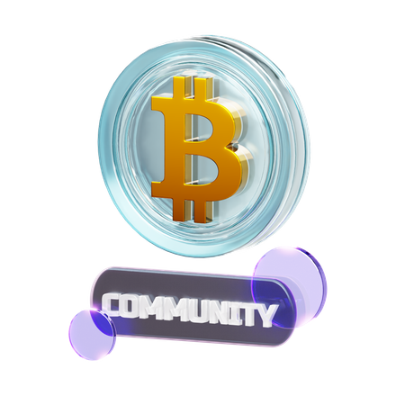 CRYPTO-COMMUNITY  3D Icon