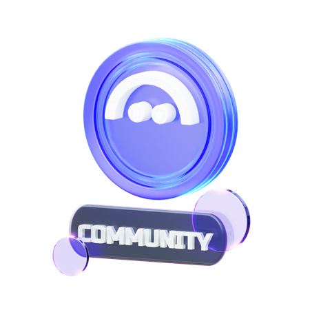 Crypto Community  3D Icon