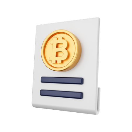 Crypto Contract 3D Icon