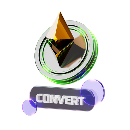 Crypto Convert  3D Icon