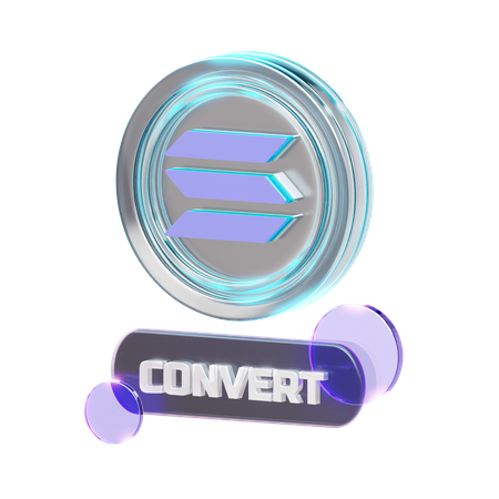 Crypto Convert  3D Icon