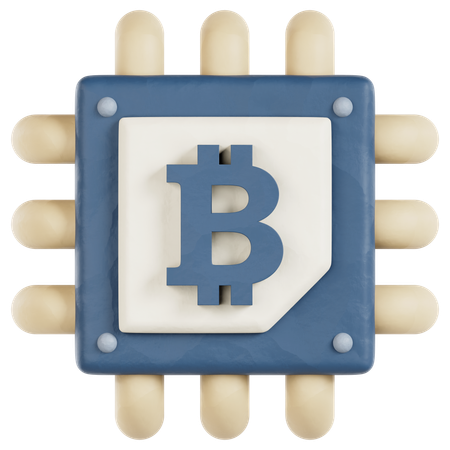 Processeur cryptographique  3D Icon