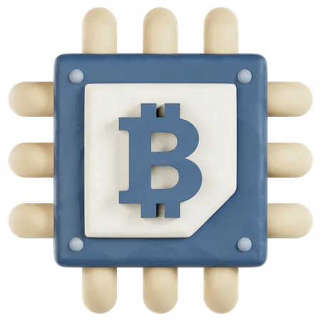 Processeur cryptographique  3D Icon