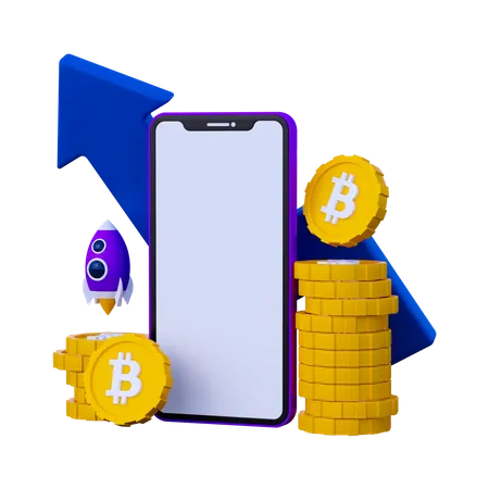 Crypto financière  3D Icon