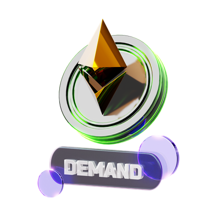 Crypto Demand  3D Icon
