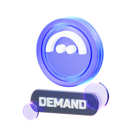 Crypto Demand  3D Icon