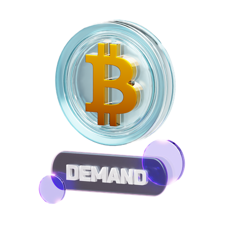 Demande de cryptomonnaies  3D Icon