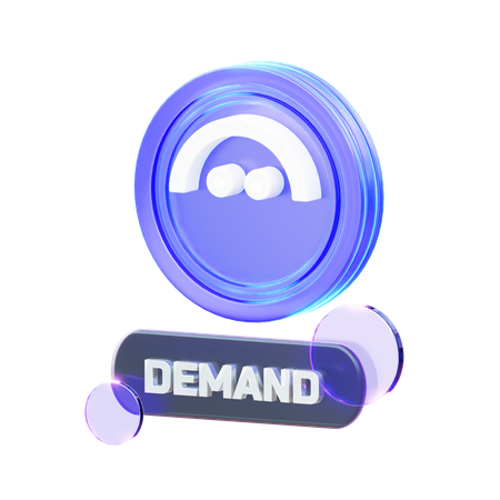 Demande de crypto-monnaie  3D Icon