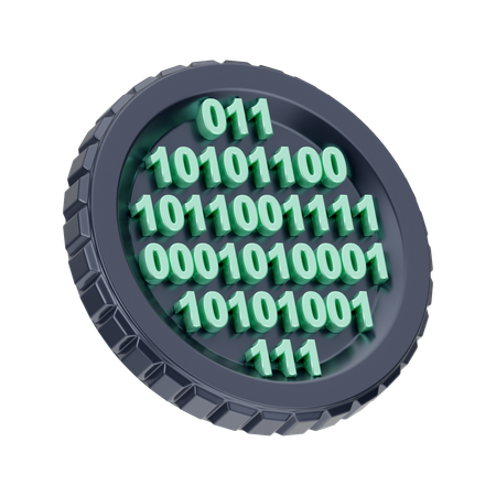 Crypto Digits  3D Icon