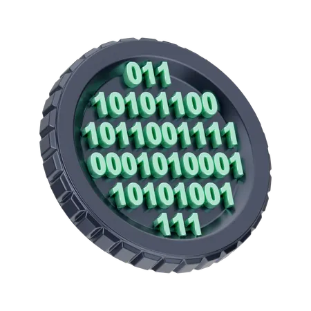 Crypto Digits  3D Icon