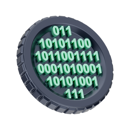 Crypto Digits  3D Icon