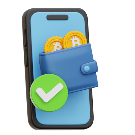 Crypto E-Wallet  3D Icon