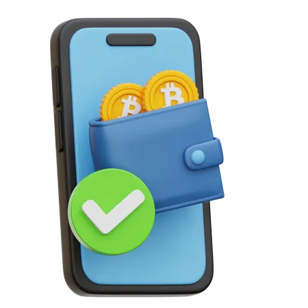 Crypto E-Wallet  3D Icon