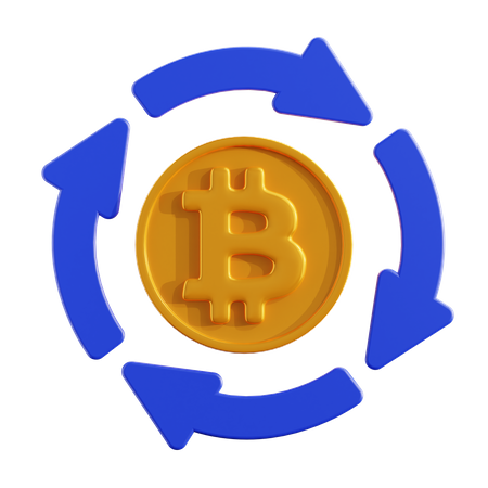 Échange de crypto-monnaie  3D Icon