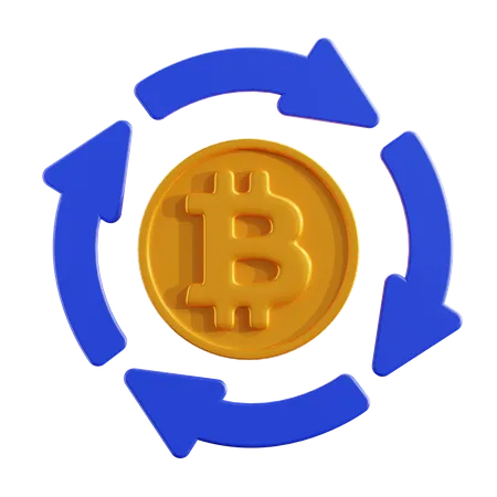 Échange de crypto-monnaie  3D Icon