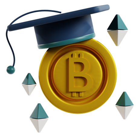 Crypto Education Essentials  3D Icon