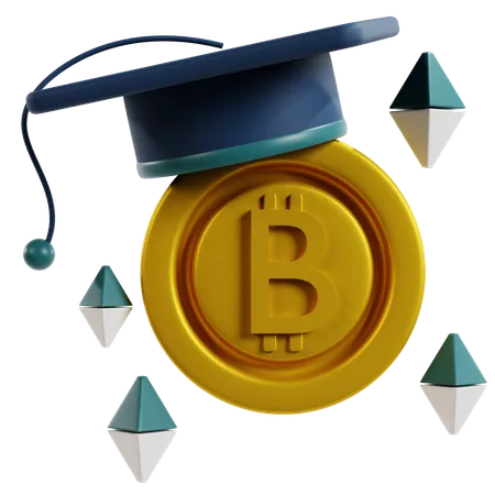 Crypto Education Essentials  3D Icon